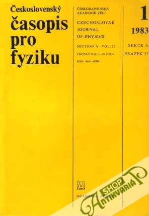 Československý časopis pro fyziku 1983 - Kolektív autorov