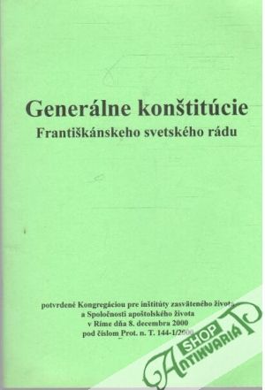 Generálne konštitúcie Františkánskeho svetského rádu - Kolektív autorov