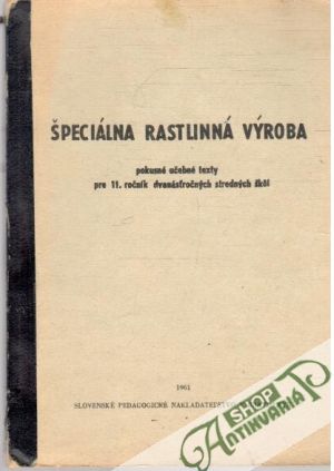 Špeciálna rastlinná výroba - Pavol Ambruš