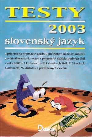 Testy 2003 - Slovenský jazyk - Kolektív autorov