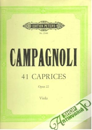 Campagnioli - 41 Caprices, opus 22 - Kolektív autorov
