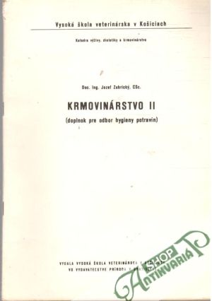 Krmovinárstvo II. - Zubrický Jozef
