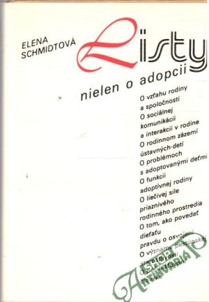 Listy nielen o adopcii - Schmidtová Elena