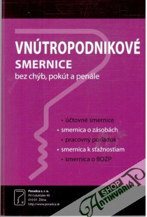 Vnútropodnikové smernice bez chýb, pokút a penále - Brezaniová Zuzana