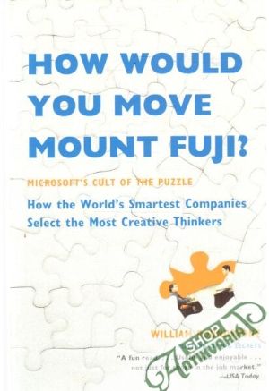 How would you move mount fuji? - Poundstone William