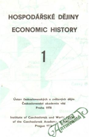 Hospodářské dějiny  - economic history 1 - 1978 - Kolektív autorov