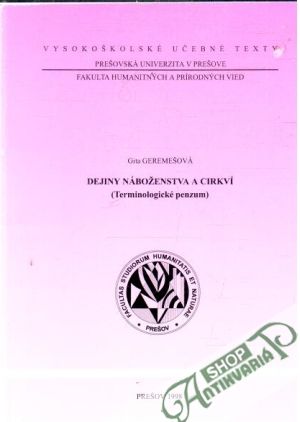 Dejiny náboženstva a cirkví - Geremešová Gita