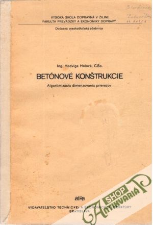 Betónové konštrukcie - Helová Hedviga