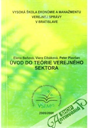 Úvod do teórie verejného sektora - Beňová, Cibáková, Plavčan