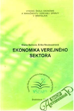 Ekonomika verejného sektora - Beňová, Neubauerová
