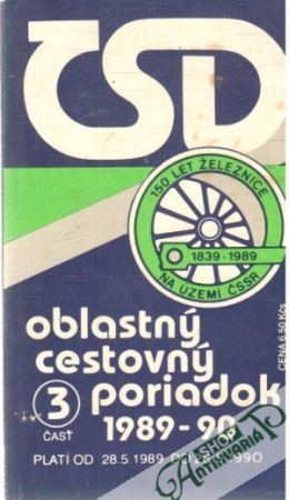 Oblastný cestovný poriadok 1989 - 90 - Kolektív autorov