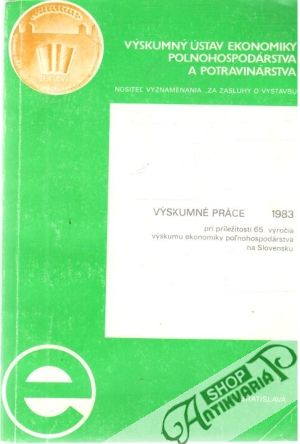 Výskumné práce 1983 - Kolektív autorov