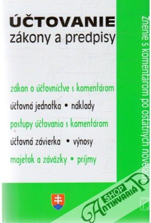 Účtovanie - zákony a predpisy - Kolektív autorov
