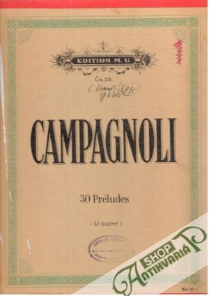 Campagnoli - 30 Préludes - Suchý Štefan