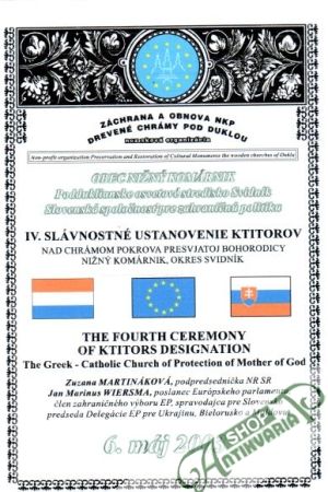 IV. Slávnostné ustanovenie Ktitorov - Kolektív autorov