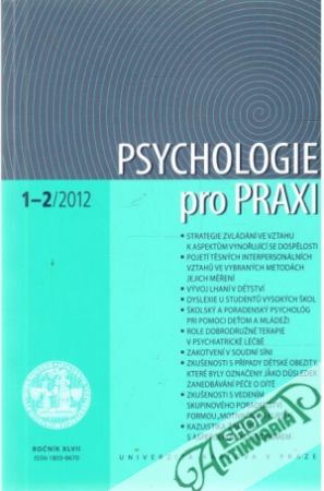 Psychologie pro praxi 1-2/2012 - Kolektív autorov