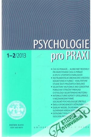 Psychologie pro praxi 1-2/2013 - Kolektív autorov
