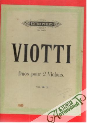 Duos pour 2 Violons Cah.I...VIII. - Viotti J.B.