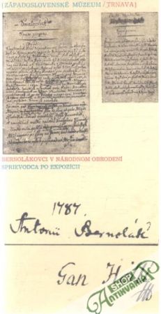 Bernolákovci v národnom obrodení - sprievodca po expozícii - Sedlák I., Butvin J.