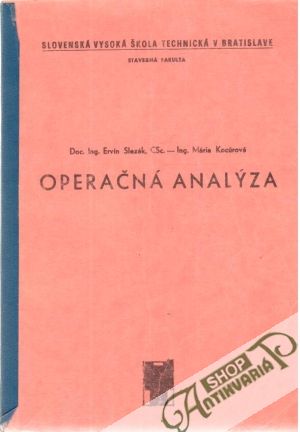 Operačná analýza - Slezák E., Kocúrová M.