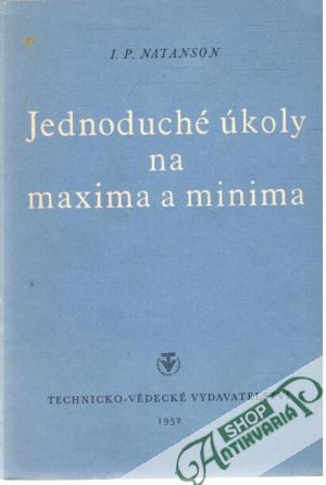Jednoduché úlohy na maxima a minima - Natanson I.P.