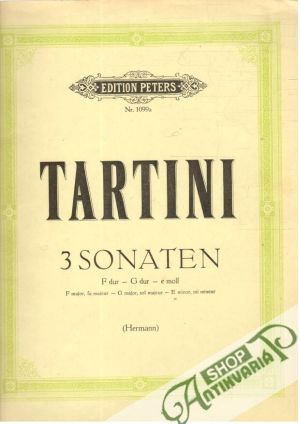 3 sonaten F dur - G dur - e moll - Tartini G.