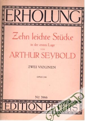 Zehn Leichte Stücke - Zwei Violinen Op.246 - Seybold Arthur