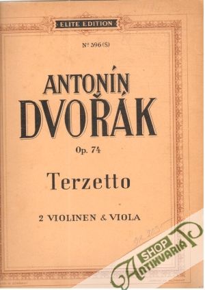 Terzetto Op.74 2 Violinen & Viola - Dvořák Antonín