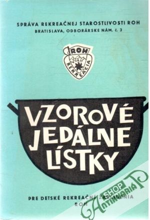 Vzorové jedálne lístky - Kolektív autorov