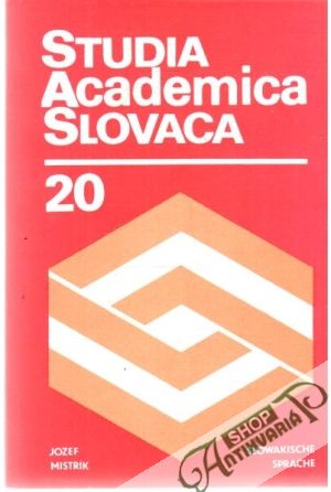 Studia Academica Slovaca 20 - Mistrík Jozef