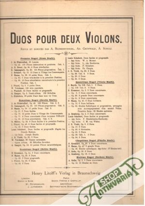 Duos pour deux violons - Krommer F.