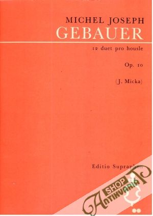 12 duet pro housle - Gebauer Michel Joseph