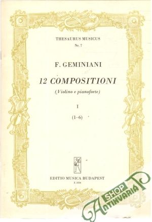 12 compositioni - Geminiani F.