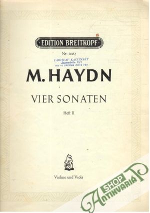 Vier sonaten - Haydn M.