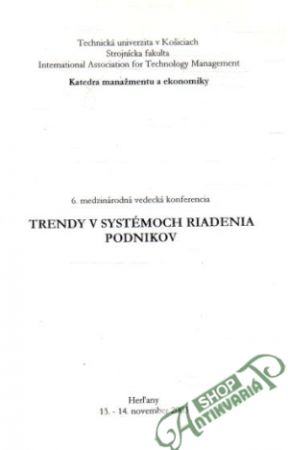 Trendy v systémoch riadenia podnikov - Kolektív autorov