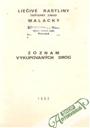 Zoznam vykupovaných drog - Kolektív autorov