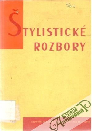 Štylistické rozbory umeleckých textov - Kolektív autorov