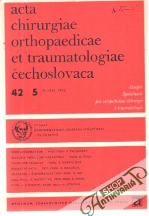 Acta chirurgiae orthopaedicae et traumatologiae čechoslovaca 5/1975 - Kolektív autorov