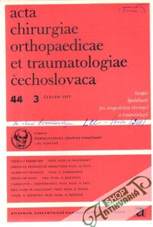 Acta chirurgiae orthopaedicae et traumatologiae čechoslovaca 3/1977 - Kolektív autorov