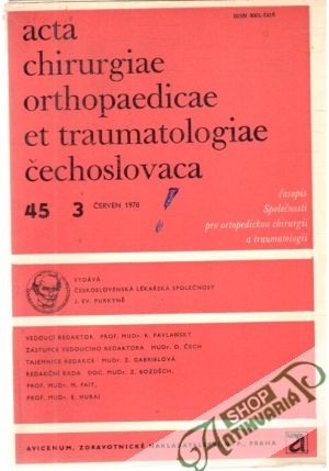 Acta chirurgiae orthopaedicae et traumatologiae čechoslovaca 3/1978 - Kolektív autorov