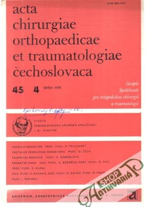 Acta chirurgiae orthopaedicae et traumatologiae čechoslovaca 4/1978 - Kolektív autorov