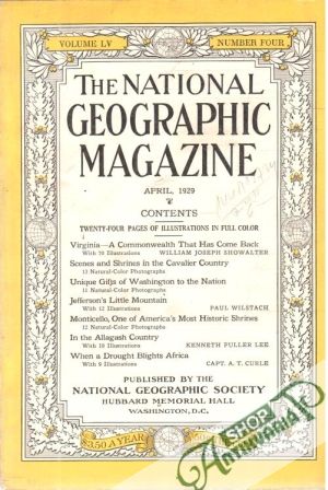 The national geographic magazine 4/1929 - Kolektív autorov