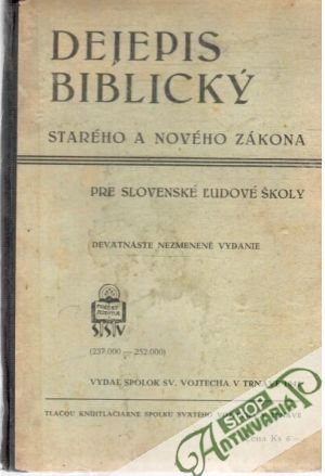 Dejepis biblický starého a nového zákona - Kolektív autorov