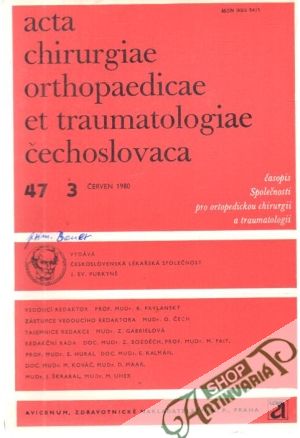 Acta chirurgiae orthopaedicae et traumatologiae čechoslovaca 3/1980 - Kolektív autorov