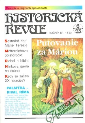 Historická revue 6/1993 - Kolektív autorov