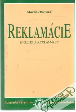 Reklamácie - Dzurová Mária