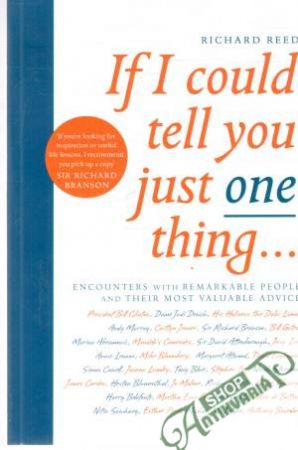 If i could tell you just one thing... - Reed Richard