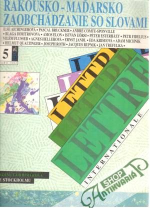Lettre internationale 5/1992 - Kolektív autorov