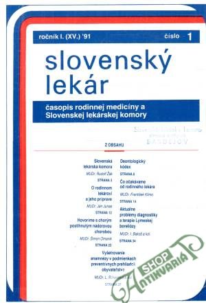 Slovenský lekár 1/91 - Klimo František a kolektív