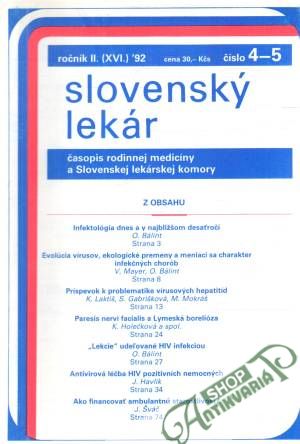 Slovenský lekár 4-8/92 - Klimo František a kolektív